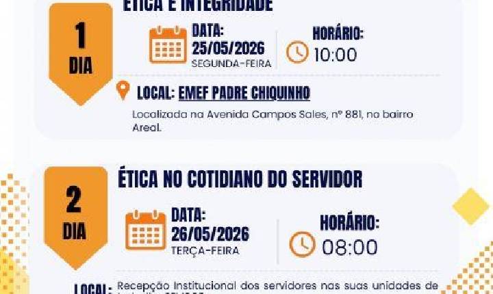 2ª Semana da Ética e Integridade promove ações de conscientização