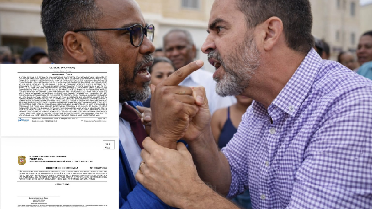 Boletim de ocorrência relata agressão e ameaça durante evento com prefeito em Porto Velho