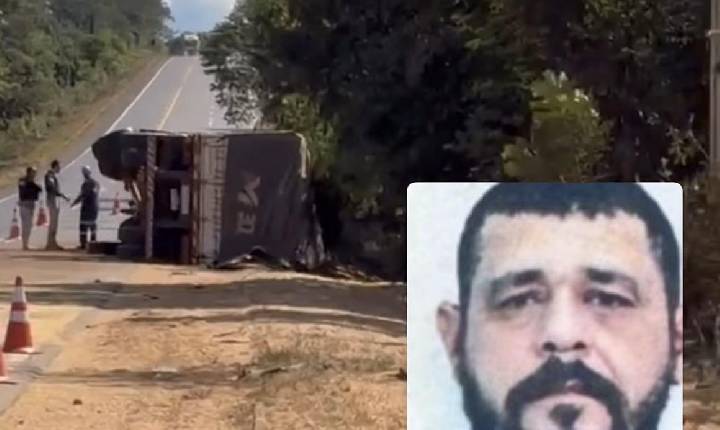 Caminhoneiro morre após carreta tombar na Br-364