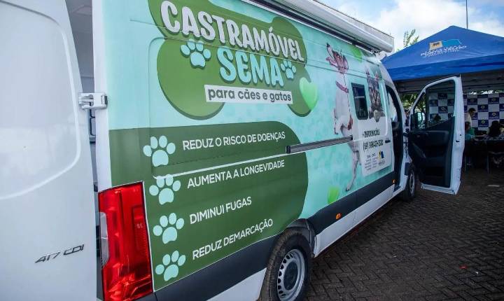 Castramóvel oferece castração gratuita para cães e gatos até domingo