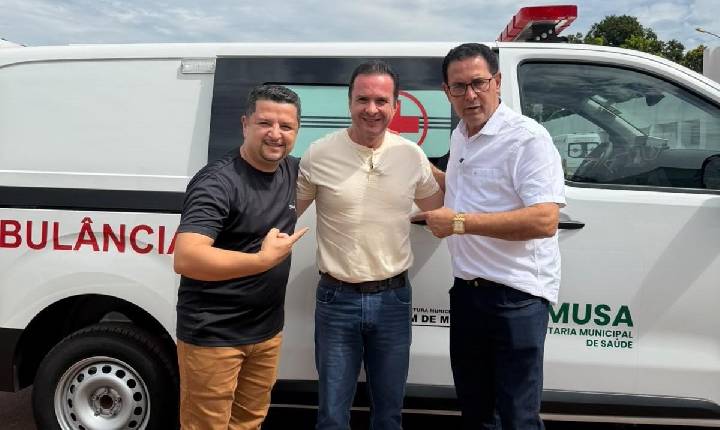 Com emenda do deputado Luís do Hospital, Rolim de Moura recebe nova ambulância