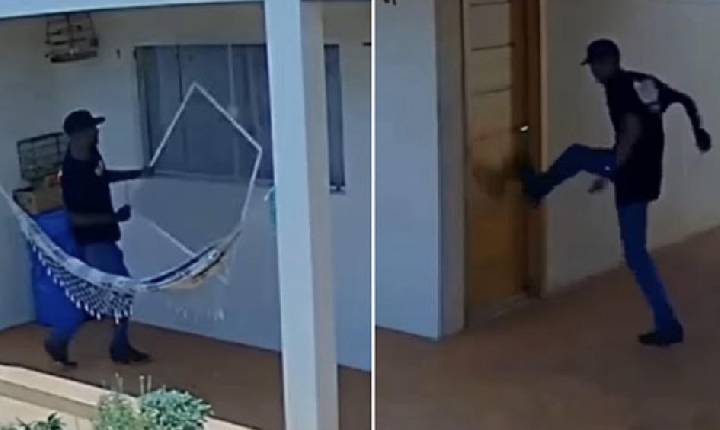 Crimino tenta invadir residência para roubar