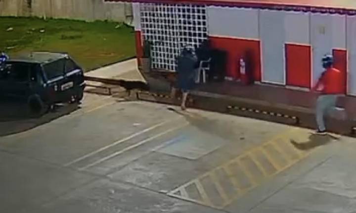 Criminosos armados rendem policial penal e roubam cofre de posto de combustível em Porto Velho