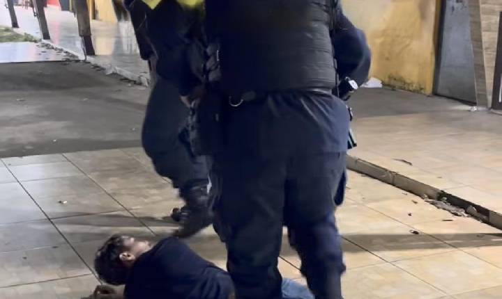 Criminosos promovem arrastão durante encerramento  da abertura dos Jogos Escolares Municipais e acabam presos