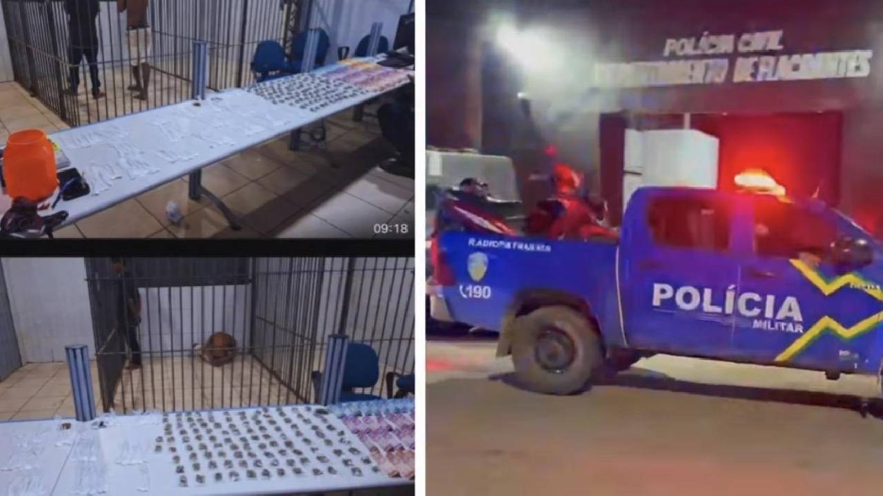 Dupla é presa com várias porções de drogas na zona leste