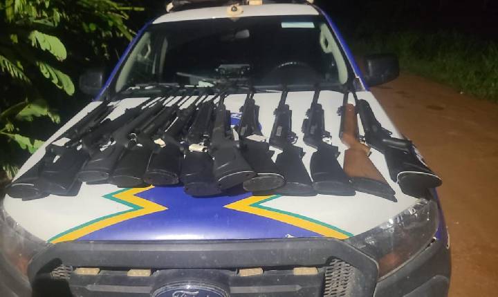 FURTO DURANTE A MADRUGADA TERMINA COM PRISÃO E RECUPERAÇÃO DE ARMAS NA ÁREA CENTRAL DE PORTO VELHO