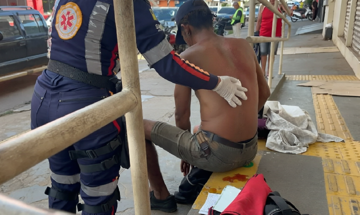 Homem em situação de rua é esfaqueado em Porto Velho