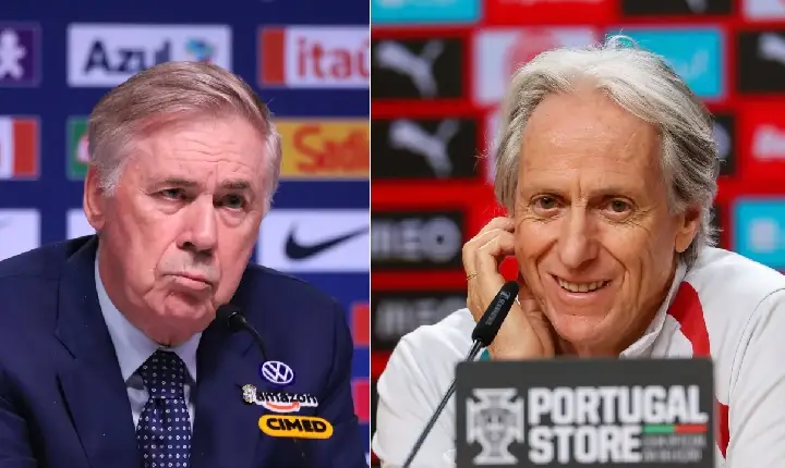 Jorge Jesus: ‘Certeza que Ancelotti tem uma opinião diferente sobre Brasil x Noruega’