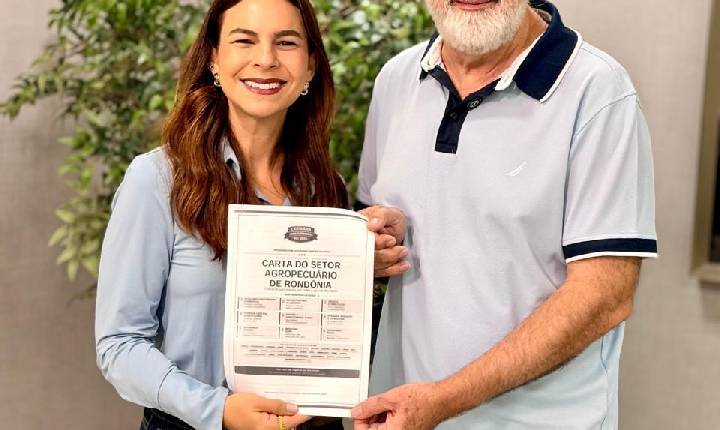 Mariana Carvalho recebe Carta do Agro e assume compromisso com pautas para Rondônia