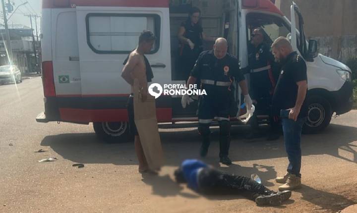 Motociclista fica ferido após carro invadir preferencial na zona leste