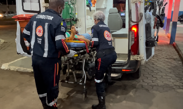Mulher sofre fratura em grave acidente na BR-364