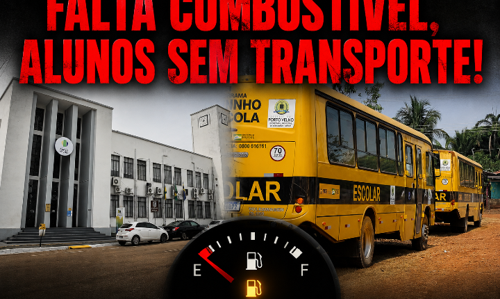 Pais de alunos denunciam falta de combustível para transporte escolar em União Bandeirantes e ameaçam protestos