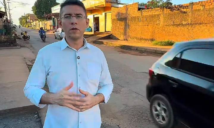 Pedro Geovar presencia acidente e cobra recuperação urgente da Rua Maldonado