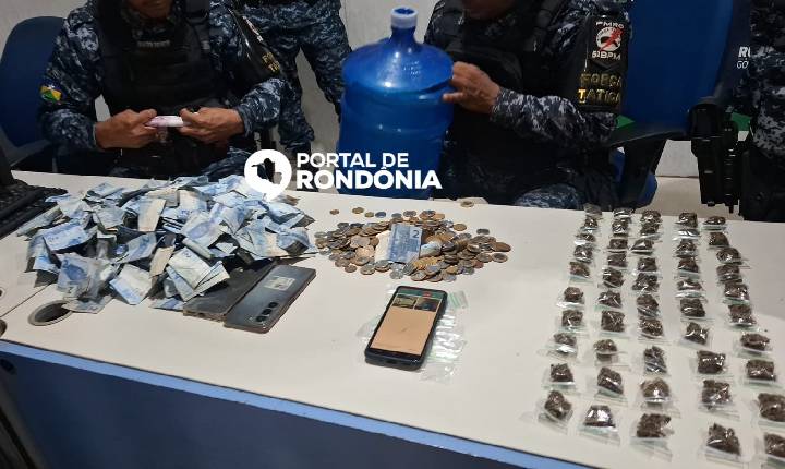 PM apreende maconha, cocaína e dinheiro em operação no bairro São Francisco