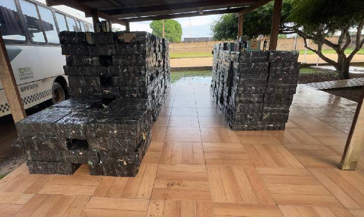 PMRO E PRF APREENDEM MERCADORIAS ILÍCITAS E PRENDE TRÊS PESSOAS POR DESCAMINHO