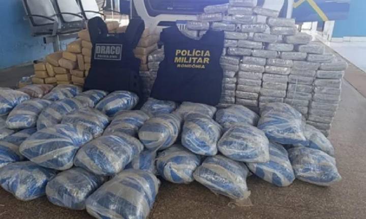 Polícia apreende quase 300kg de drogas