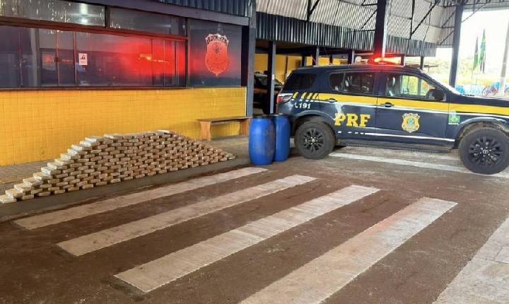 PRF apreende quase 200kg de drogas
