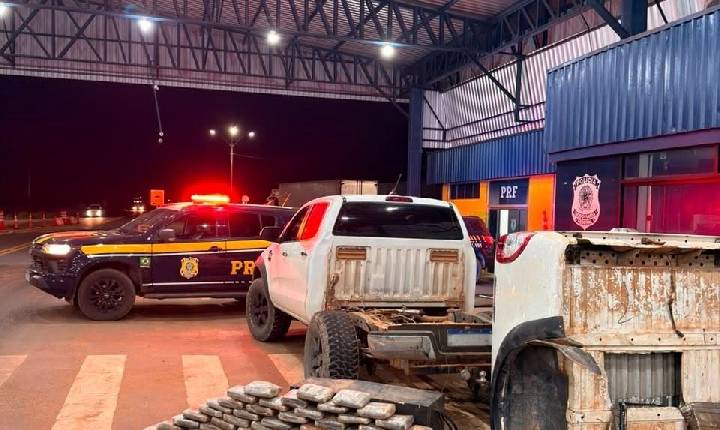 PRF em Rondônia apreende quase 100 kg de “supermaconha” escondida em compartimento oculto de caminhonete