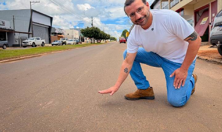 Ribeiro do Sinpol destina mais de R$ 1,2 milhão para asfalto em Alta Floresta D'Oeste