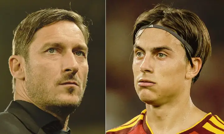 Roma queria dar camisa 10 a Dybala e Totti reclamou: ‘Vocês são todos idiotas’