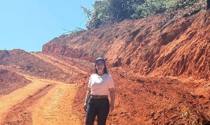 Rosangela Donadon acompanha recuperação de mais de 58 quilômetros de estradas rurais em Vilhena