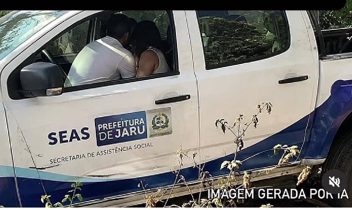 Servidores são flagrados tendo relação sexual dentro de carro da Assistência Social em Jaru