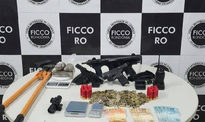 Submetralhadora e e duas pistolas são apreendidas na capital em operação das forças de segurança