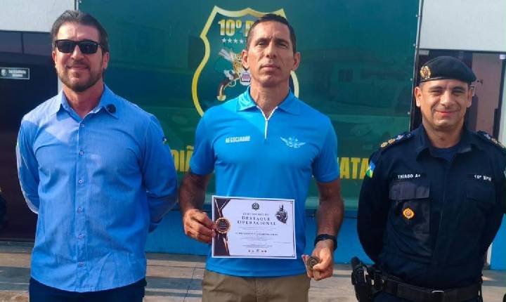 SUBTENENTE PM GLEISON RECEBE CERTIFICADO DE DESTAQUE OPERACIONAL