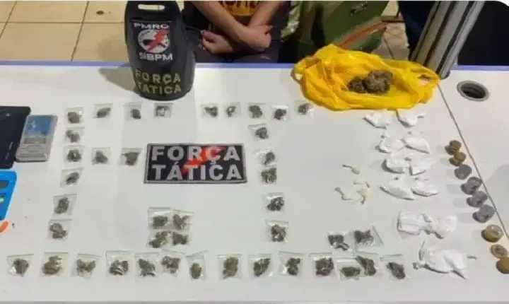 Três homens são presos e adolescente apreendida por tráfico de drogas em residência na zona leste de Porto Velho