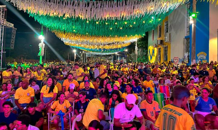 Venha para a Rua do Hexa assistir ao jogo do Brasil na Copa do Mundo