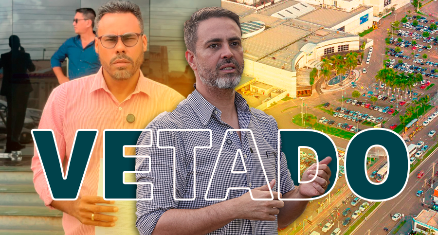 Prefeito Léo Moraes veta projeto de lei sobre estacionamento no shopping apresentado pelo vereador Dr. Santana