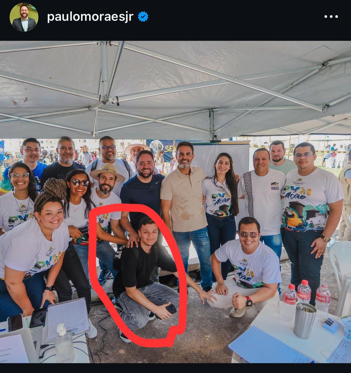 ESCÂNDALO: Secretário Paulo Moraes usa comissionado da Prefeitura como assessor pessoal e abandona setor técnico da cidade