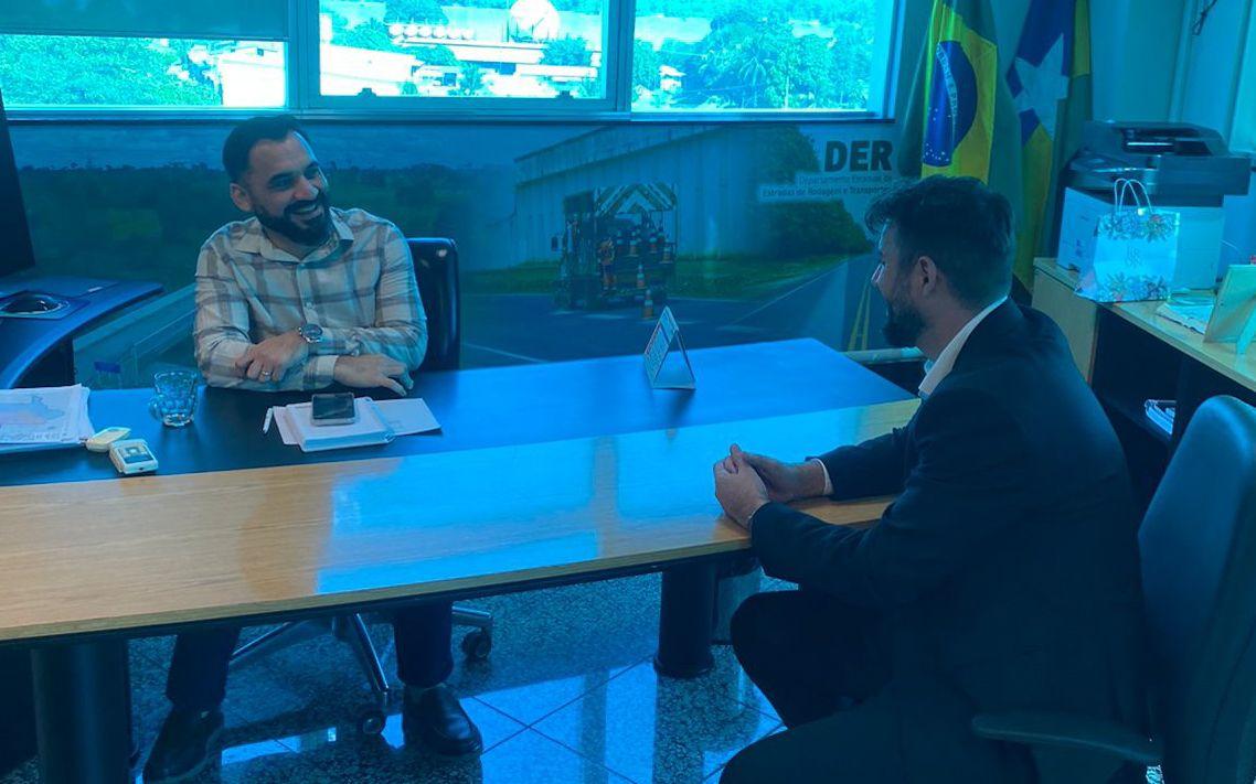 Deputado Nim Barroso se reúne com diretor do DER para tratar de demandas estratégicas para o desenvolvimento de Rondônia