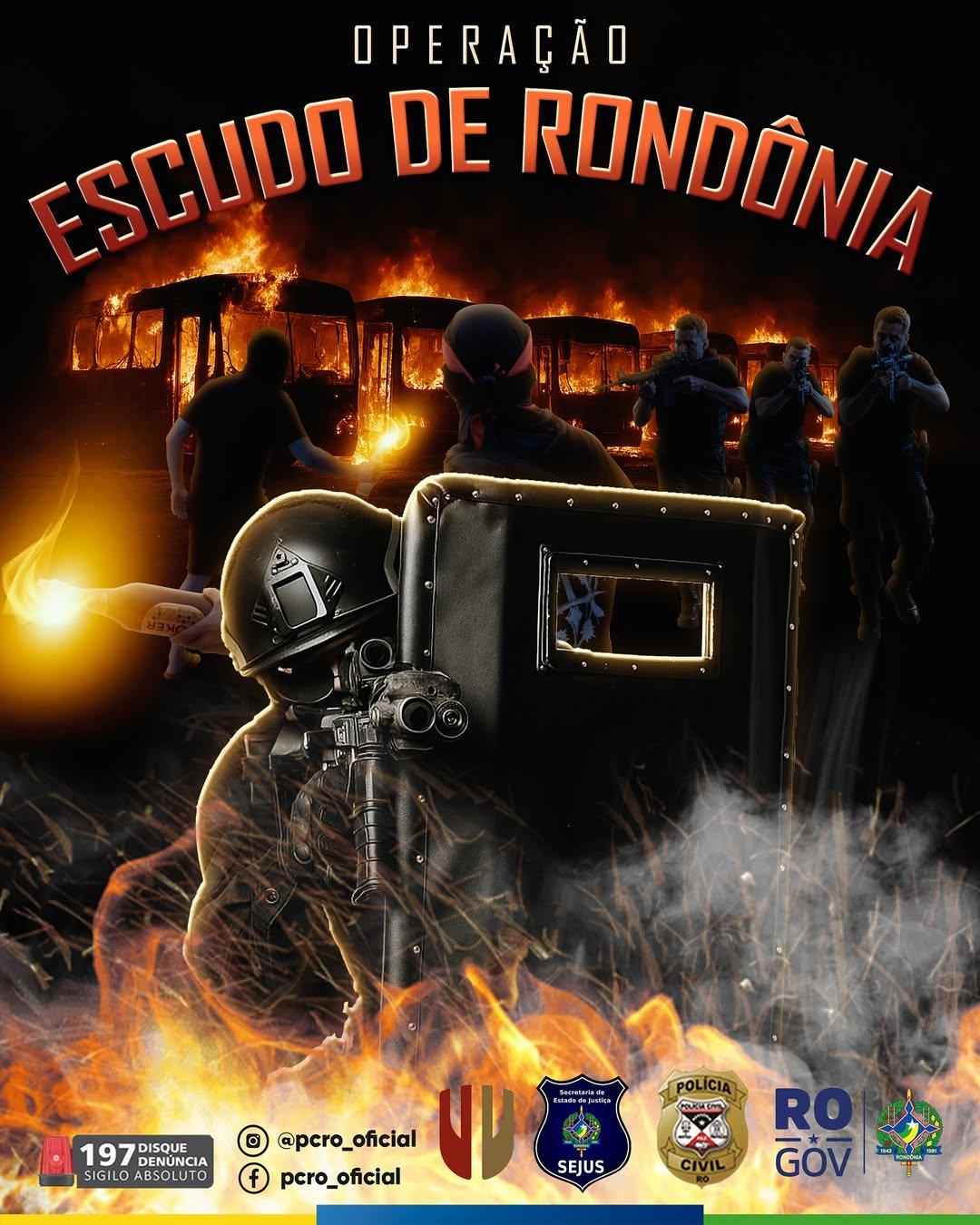 Polícia Civil deflagra Operação Escudo de Rondônia contra facção criminosa