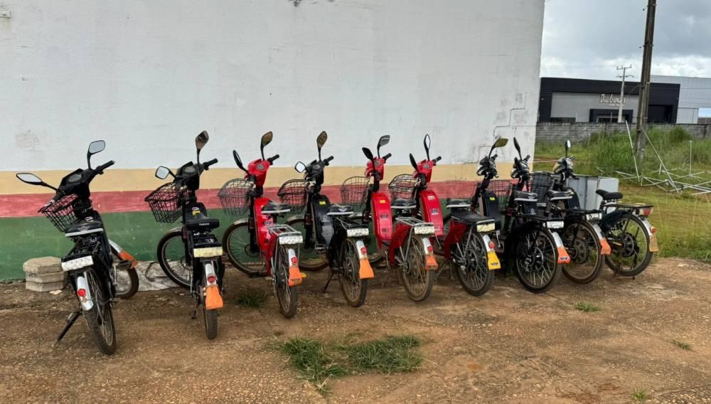 Força-tarefa apreende mais de 20 bicicletas elétricas irregulares em Vilhena