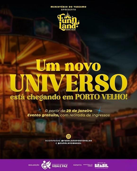 FUNN LAND chega a Porto Velho com parque temático gratuito e experiências mágicas para toda a família