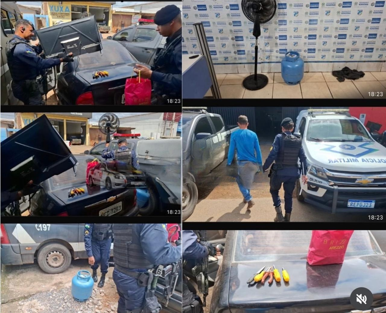 Polícia Militar frustra furto no Loteamento Tropical, recupera bens e leva suspeitos à prisão