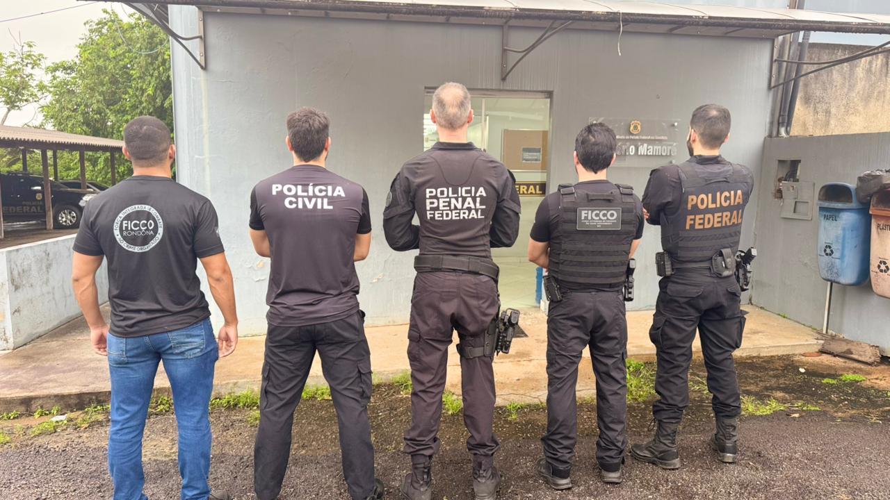 Lideranças de organização criminosa no sistema prisional de Rondônia são alvos de operação da Polícia Federal