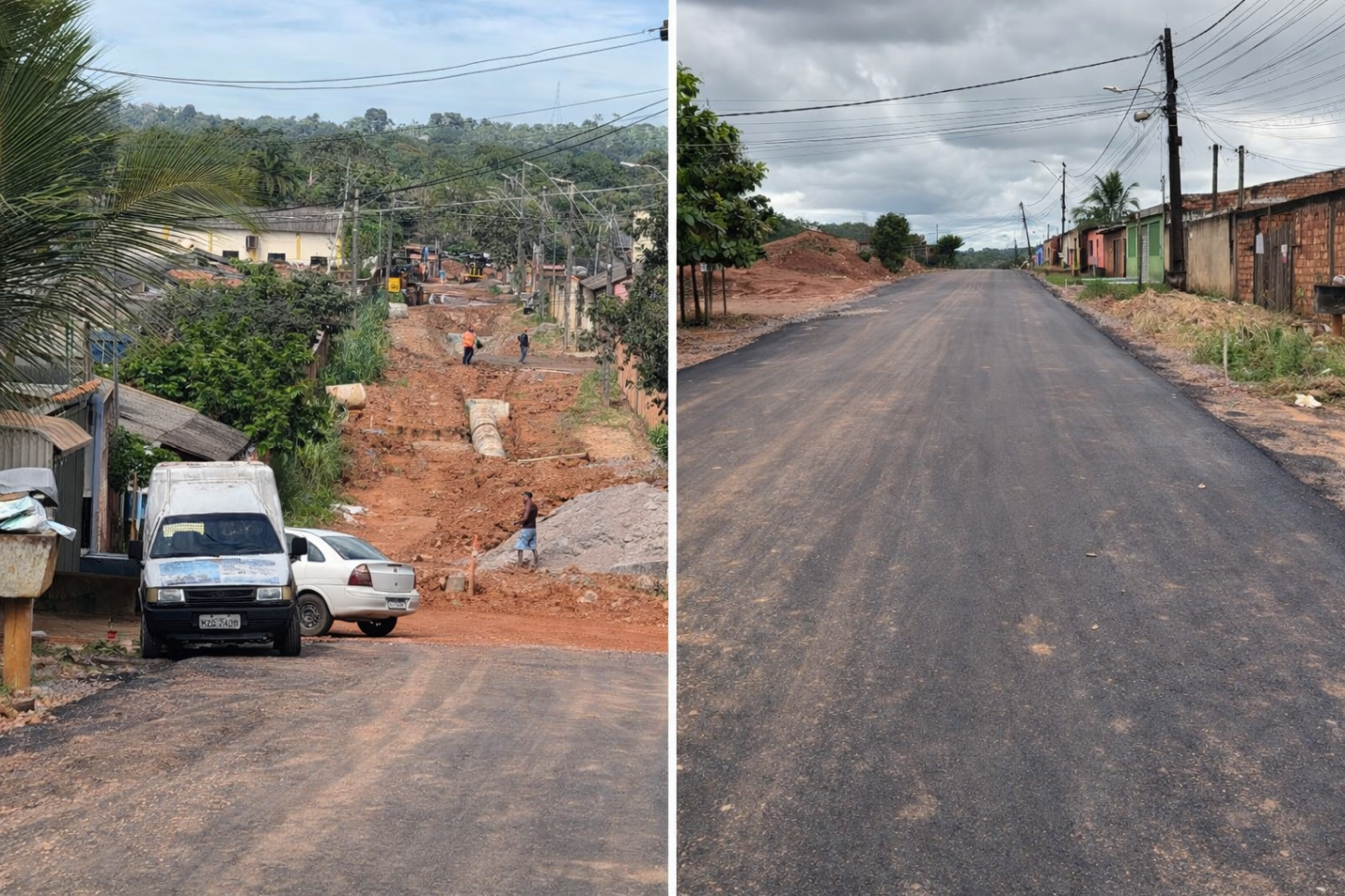 Prefeitura inicia obras de drenagem e asfaltamento na zona sul a pedido do vereador Edimilson Dourado