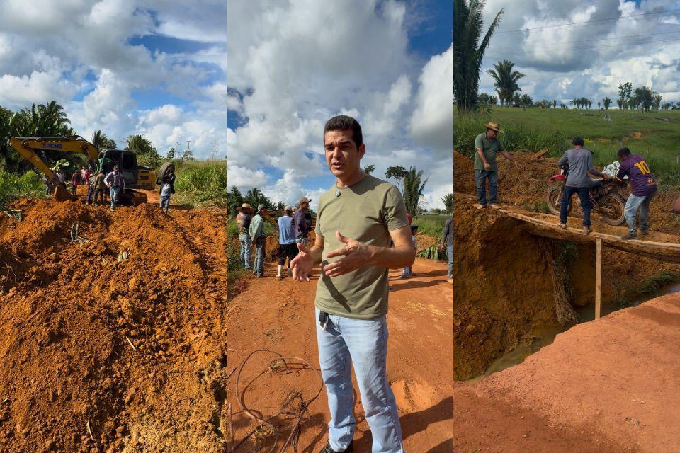 Vereador Adalto acompanha situação crítica após chuvas, mas ação rápida da Prefeitura ameniza transtornos em União Bandeirantes