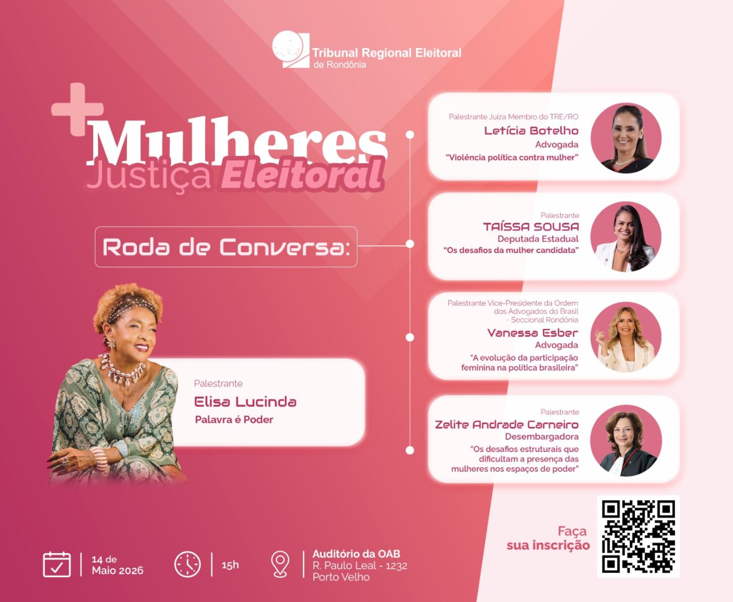 Assembleia debate participação feminina na política em evento do TRE