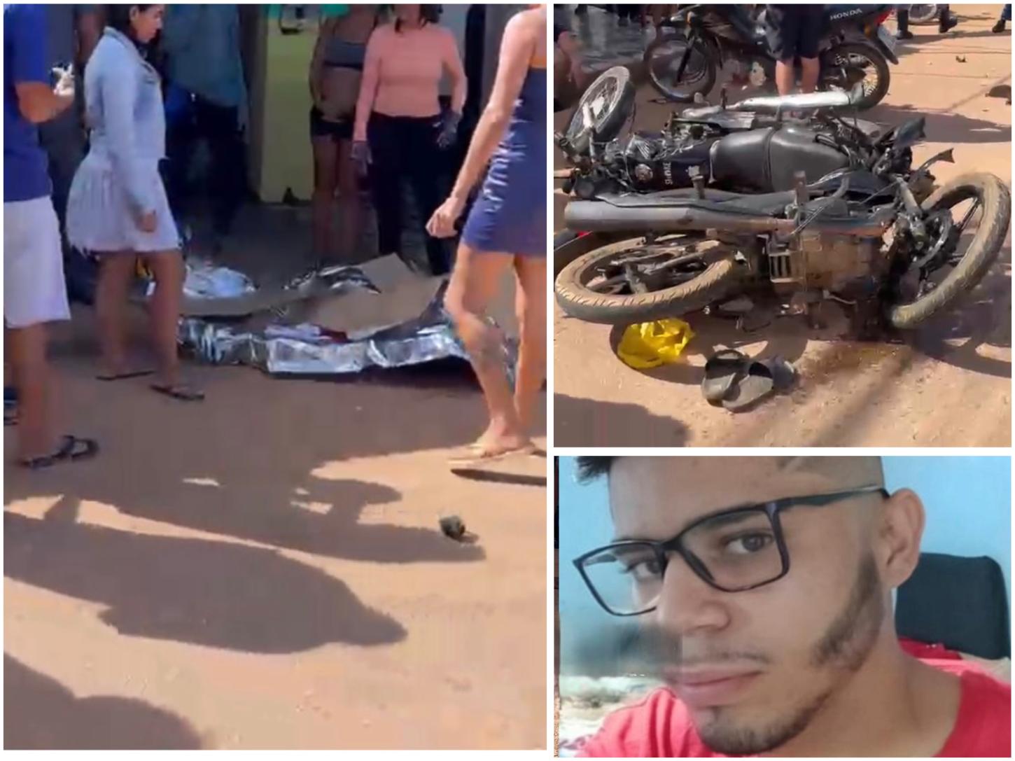 Jovem de 24 anos morre após grave acidente entre motos na Avenida Amazonas em Porto Velho