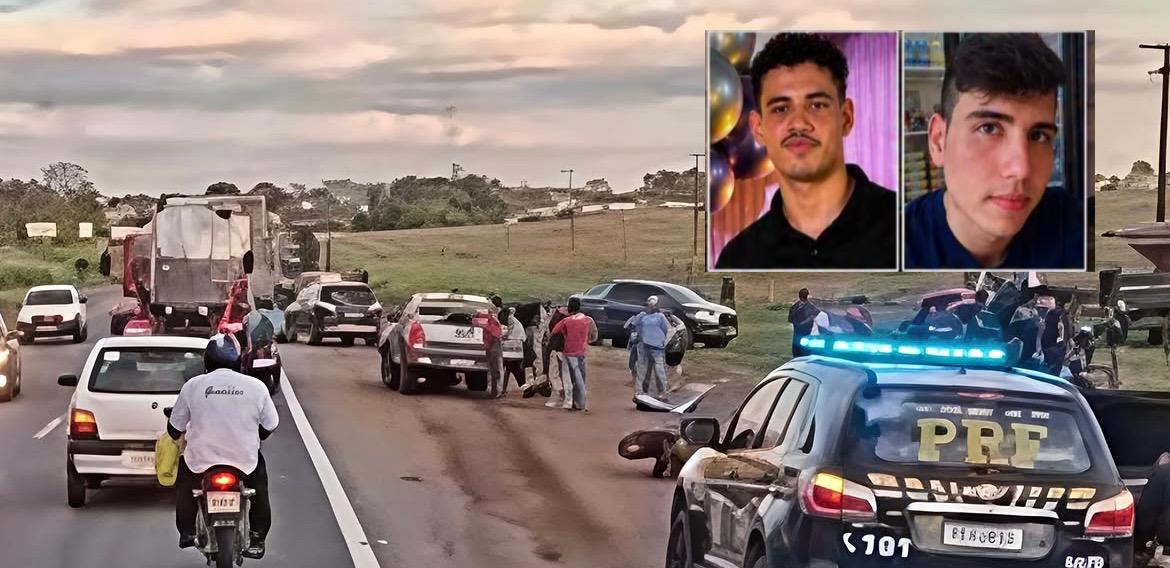 Acidente na Br-364 resulta em dois jovens mortos