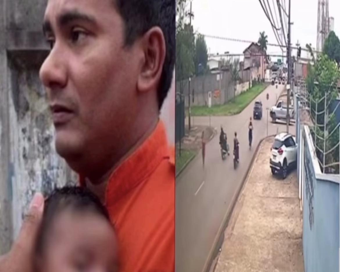 Bombeiro salva bebê de mãe em surto