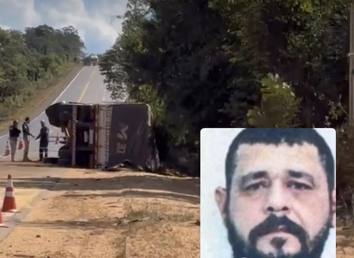 Caminhoneiro morre após carreta tombar na Br-364