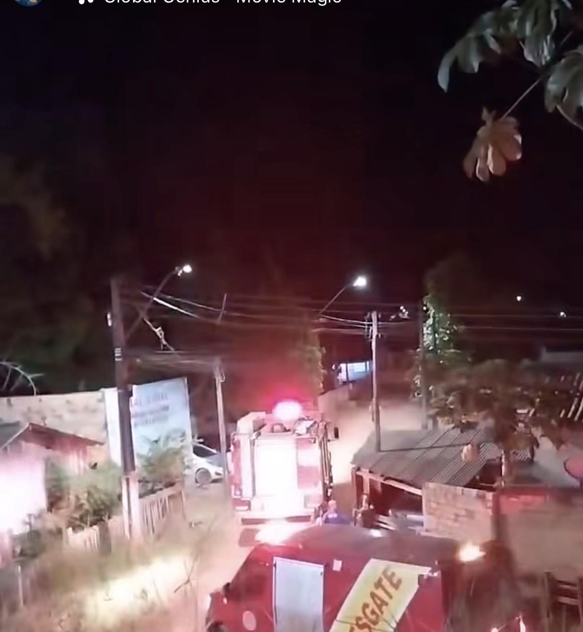 Incêndio é registrado em residência