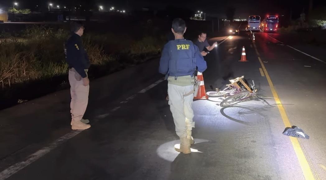 Ciclista morre atropelado na Br-364