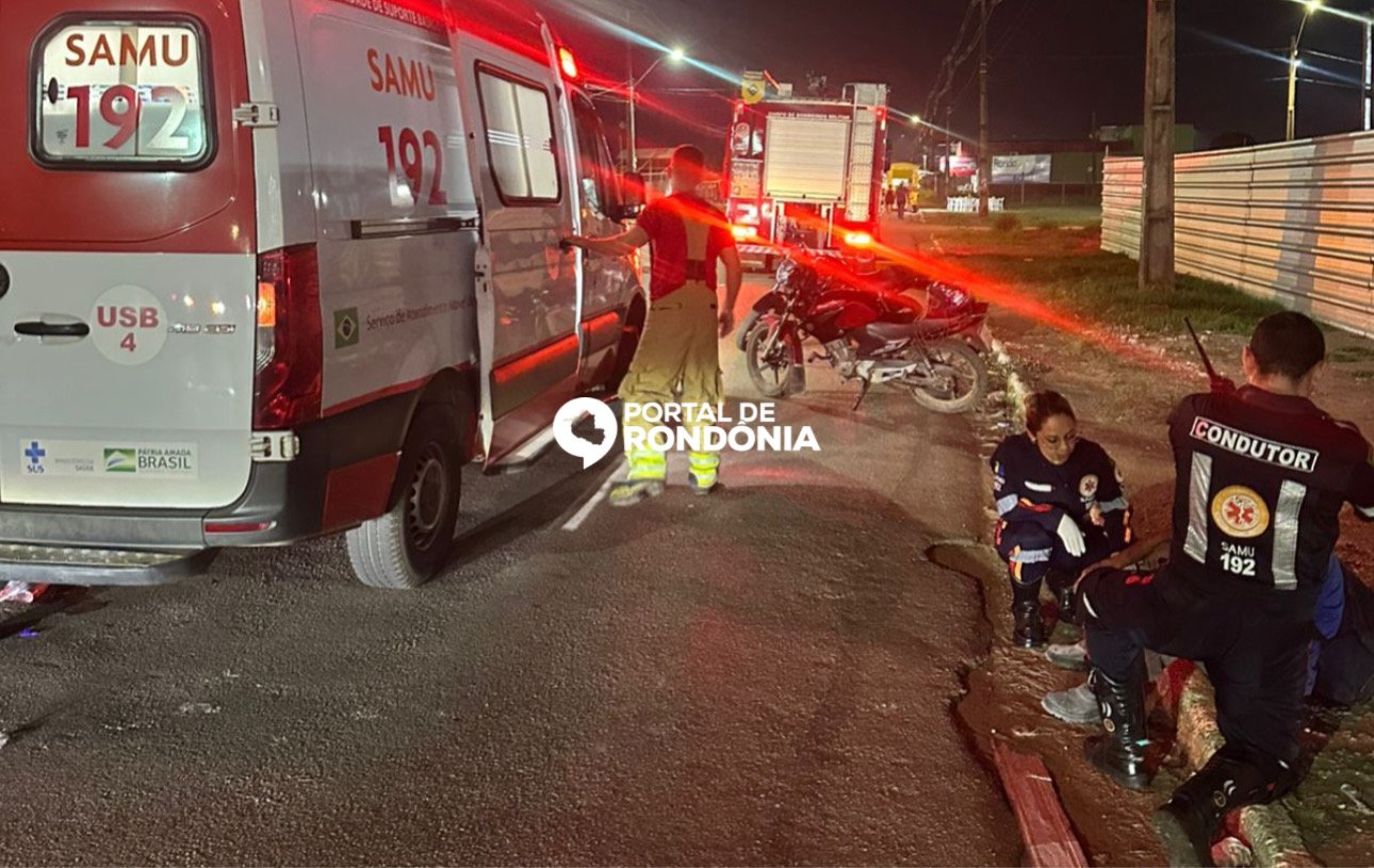 Ciclista fica ferido após ser atingido por motocicleta na zona Leste