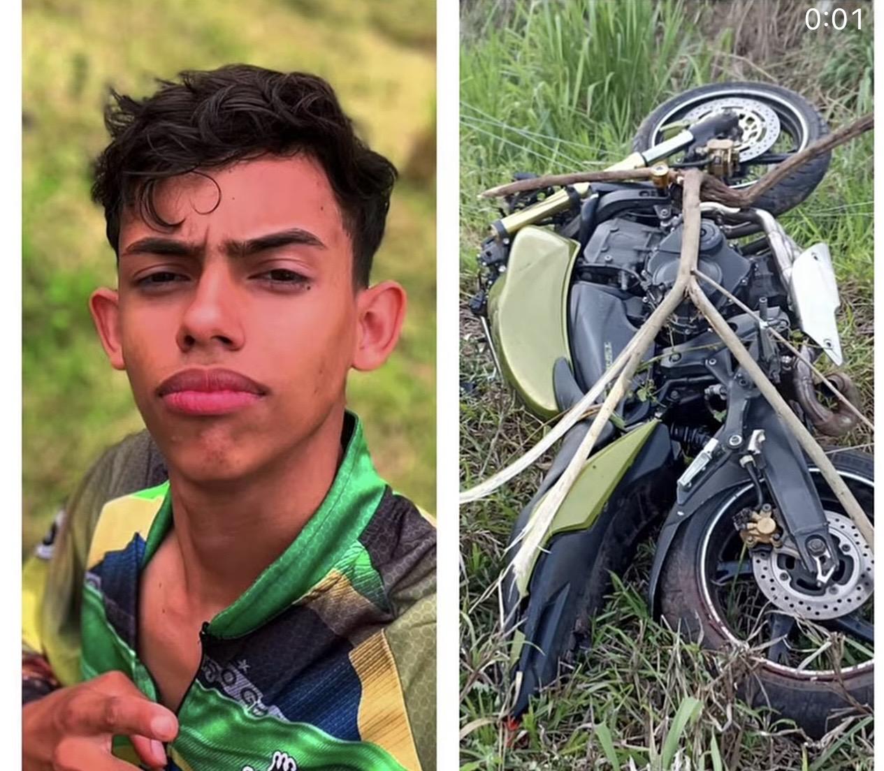 Jovem de 19 anos morre em acidente de moto; entenda o caso