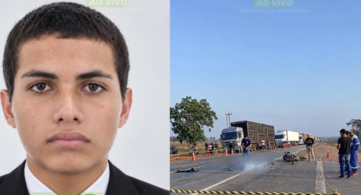 Motociclista morre após colidir com cavalo